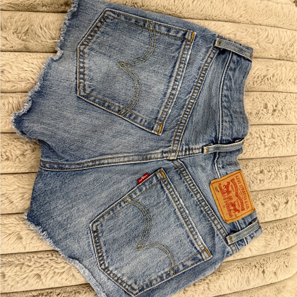 Levi's Classic Blue Denim Cutoff Shorts